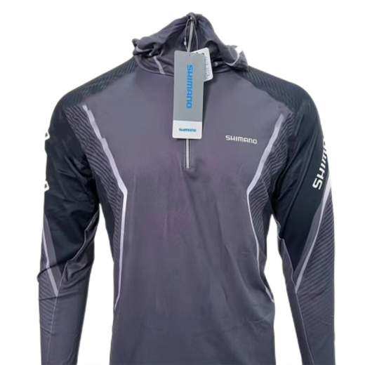 SHIMANO 22 New Shimano Summer Ice Silk Hooded IN-053u Lightweight Sun Protection Clothes Fishing Suit 23 IN-053U White XL