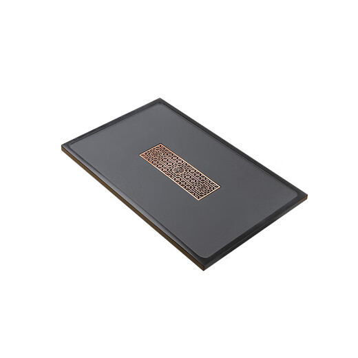 Lanyi Natural Black Gold Stone Tea Tray Customized Size Tea Table Accessories Embedded in Household Whole Cover Tea Table Water Leaking Size Customized Special Photography (Contact Customer Service)