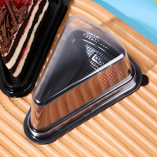 Baijie triangular cake box 8-inch mousse layer cake box baking Western pastry disposable packaging box 20 pieces