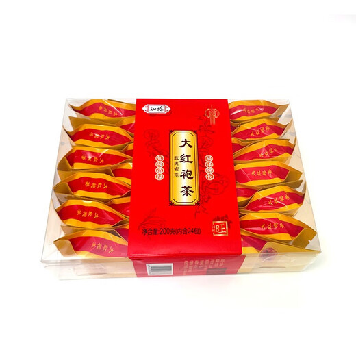 Zhifu Dahongpao Tea Tea Oolong Tea Rock Tea Tea Wuyishan Rock Tea Сильный аромат прозрачная коробка Новый чай подарок подарок 8863 Прозрачная коробка 200G*1 коробка