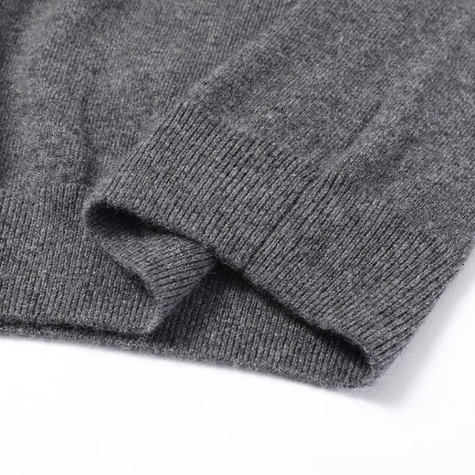 Hengyuanxiang Cashmere Sweater masculin à demi-collé de col roulé moyen d'âge moyen Pure Pullmere d'automne et d'hiver Business Casual Warm Sweater Navy Blue XL 180