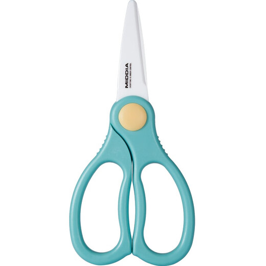 Medea ceramic food supplement scissors baby food preparation tool baby food scissors 2.5 inches can be taken away with portable clip mint green (complementary food clip + portable box + protective cover)