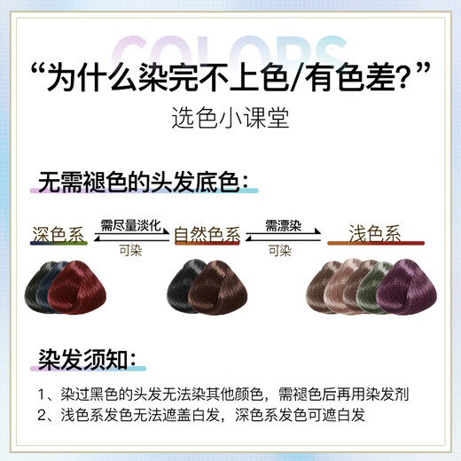 LIANGYI (LIANGYI) Hair Dye Cream Botanical Hair Color Cover White Hair Natural Pure Non-Skin 100% Women's First Wash Black Tea 400ml
