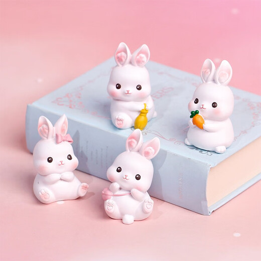 Jouer à la lutte contre le lapin Ornements d'anniversaire cadeau femme de travail de coeur pratique de bureau