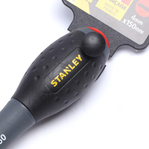 STANLEY original imported French anti-slip three-color handle screwdriver cross one-shaped screwdriver screwdriver electrician maintenance screwdriver parallel one-shaped 3.5x75mm 64-983-14