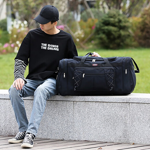 Winaden Reisetasche große Kapazität Geschäfts Reise Handgepäckbeutel Extra großer bewegender Bag Fernkleidung Bag Checkout Beutel Schwarz