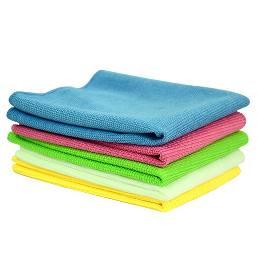 Beijingjie dust-free rag food and pharmaceutical factory lint-free towel clean area gmp workshop microfiber water-absorbent lint-free rag green 30*40CM 5 pack