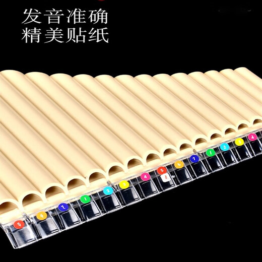 树脂排箫乐器初学入门16/18管C调小学生儿童简单易学演奏定制款 18管黑色