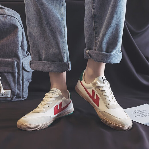 Huili men's shoes canvas shoes men's autumn new shoes men's trendy shoes sports shoes versatile men's trendy casual board shoes single shoes 057 main selling model 42