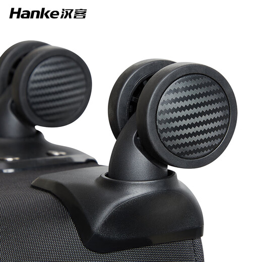 Hanker universal wheel suitcase, suitcase, men's and women's trolley case, small box, boarding case, password suitcase, black 20 inches