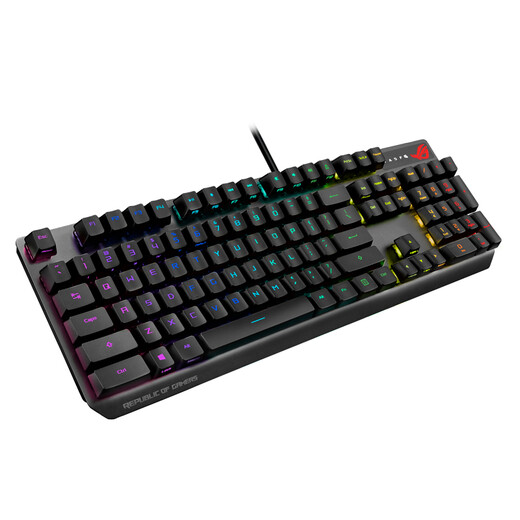 ROG Ranger RX PBT version mechanical keyboard wired gaming keyboard optical trigger mechanical blue axis RGB backlight keyboard waterproof and dustproof keyboard 104 keys black RX optical axis
