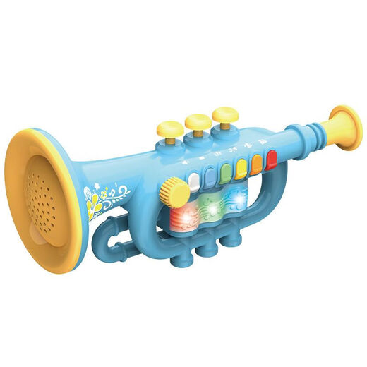 Jennerson Kinder Saxophon Baby Tiger Schwarzer Röhrchen Elektrische Drahtinstrumente Kollektion Einfaches Lernen tragbares Musikspielzeug für Anfänger Blue Tiger [Lade -Set]
