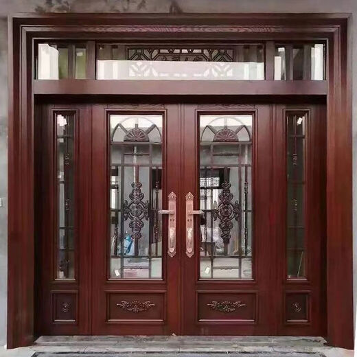 Стеклянная дверь Vinoa, сельская дверь, сельский самодельный дом, дверь на заказ, входная дверь из цинкового сплава, бронированная дверь класса А, стиль двери 1