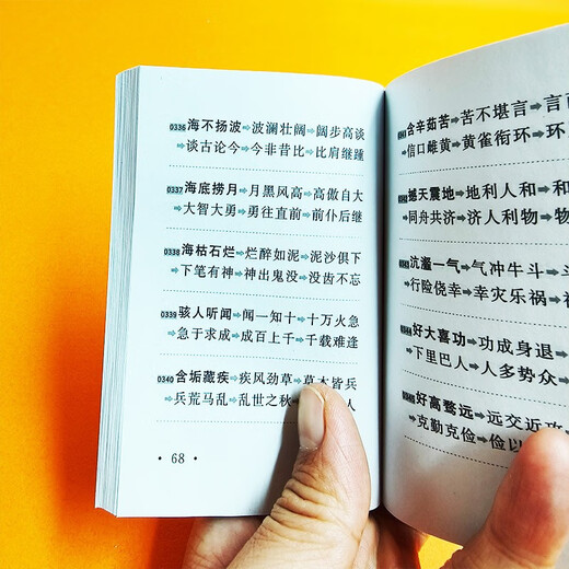 成语接龙1000组（口袋本）