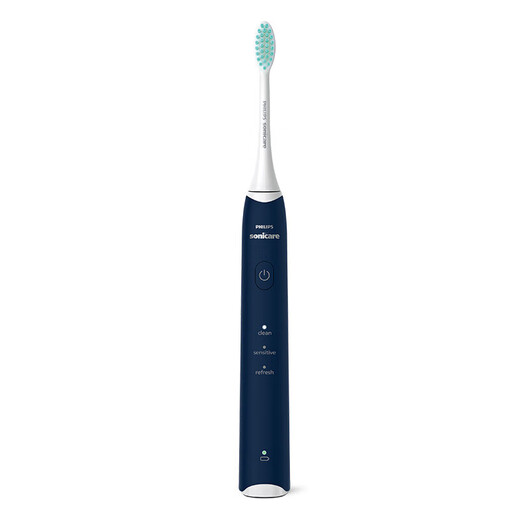 Philips Electric Toothbrush Adult Sonic Vibration Toothbrush Cleaning and Whitening Gum Protection Toothbrush 3 Cleaning Modes Birthday Gift HX2418/02 Dark Blue