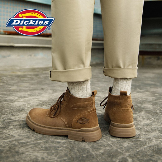 Dickies Martin Boots Herrenstiefel Frühling Männer Frauenpaar Stiefel Retro Brock Boots Herren High Top Britische Arbeitsschuhe Herrenschuhe Brown [Männer und Frauenstil] 42