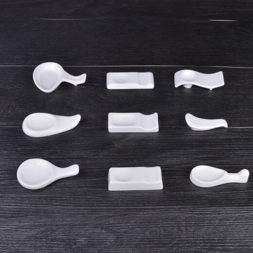 Chopstick Rest Chopstick Rest Creative Chopstick Rest Pure White Ceramic Chopstick Rest Hotel Tableware Dual-purpose Spoon Rest Chopstick Rest Chopstick Rest Spoon Rest No. 5 Chopstick Rest