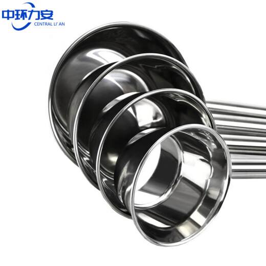 
Central Li'an Commercial Hotel Restaurant Stainless Steel Extended Water Spoon Canteen Cooking Water Spoon [Fine Oval Round Handle Spoon 14cm] ZH-1047
