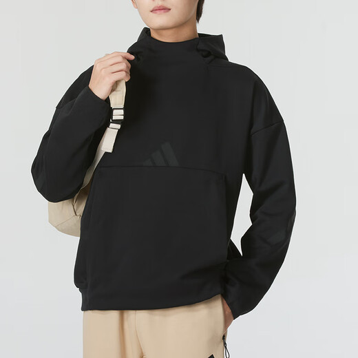 阿迪达斯 （adidas）卫衣男装2024春秋季新款运动服Z.N.E针织连帽男士上衣套头衫JE753 JE7537黑色 S