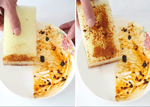 Imitation loofah dishwashing sponge, non-stick oil loofah dishwashing cloth, kitchen cleaning brush, color 12 pieces