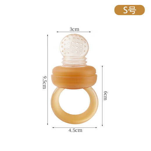 Qiletong baby food fruit and vegetable bites silicone play baby fruit food supplement bag bite bag full silicone 1 pack