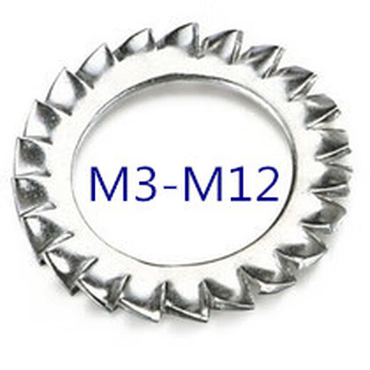 XMSJGB862.2 stainless steel 304 outer serrated locking washer anti-slip gasket washer M4M5M6M8M10M12 M12200)