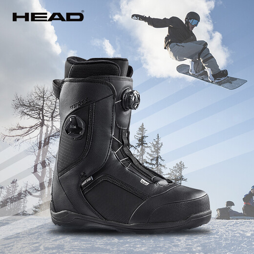 HEAD (HEAD) 24 new snowboard and snowboard shoes for men, all-round double BOA quick adjustment LYT ski shoes THREE 351 black 42
