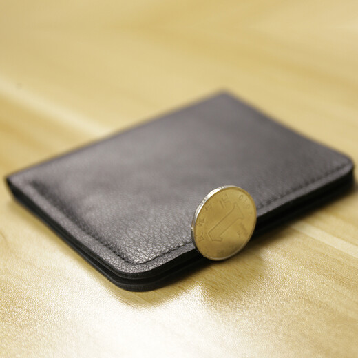 Naichite Mini portefeuille Men de vache à vaches courts pour hommes Clips Vertical Portefeuille vertical Monsieur Soft Gentleman's Café