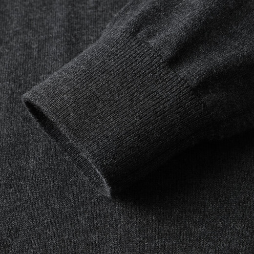 YOUNGOR sweater men's autumn and winter young men's sweater round neck sweater wool blended fabric sweater dark gray VYHR619968CBA L (105)