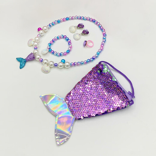 Chimera (CHIMERA) 6-piece mermaid jewelry set decorations for children, daughters, birthday gifts, birthday gifts for girls