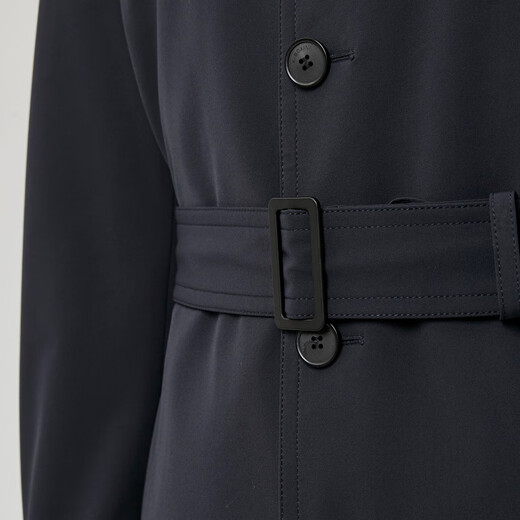 Jinba Men's 2025 Spring New Arrival Business Style Fashion Versatile Solid Color Lapel Breathable Easy-Care Windbreaker HFHT1110 Purple Orchid 2XL (185)