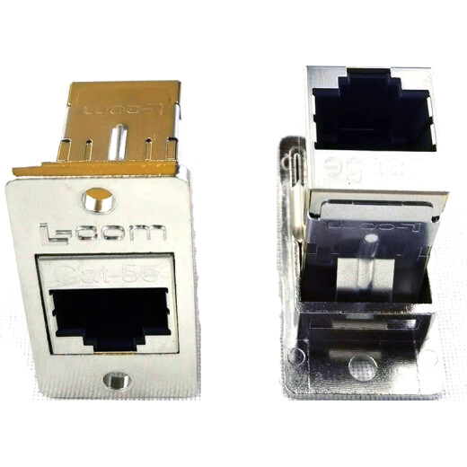 Yunmupan is suitable for Nuotong L-COM metal network adapter ECF504-SC5E Category 5e and Category 6 shielded mother-to-mother converter ECF504-SC6 without packaging