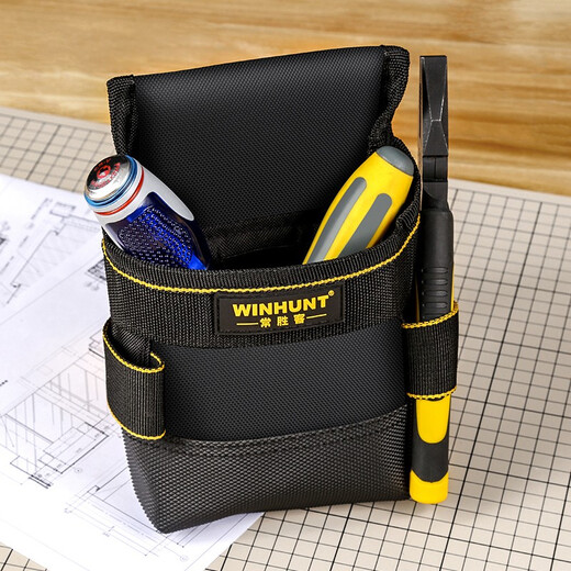 WINHUNT Tool Bag Waist Bag Small Canvas Tool Bag Repair Kit Multifunctional Electrician Waist Bag