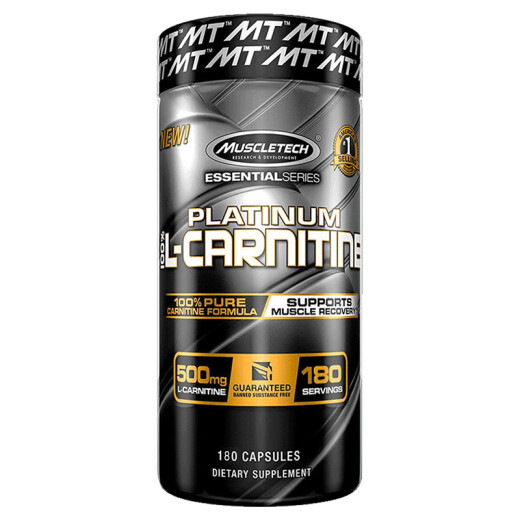 MUSCLETECH L-Carnitine Fitness Shaping Black Gold L-Carnitine Capsules 180 capsules/bottle [Imported from the United States]