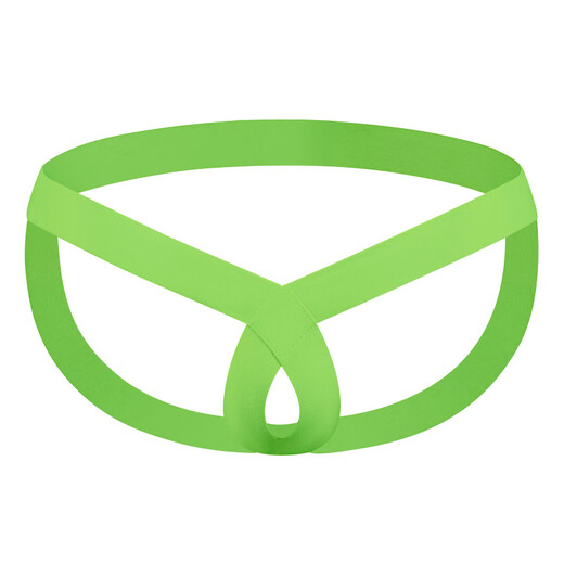 Rope underwear men's self-pleasure underwear, breathable and sexy U-convex sexy double underwear men's underwear passion nightclub DZ12 rose red men's thong underwear sexy ring style M