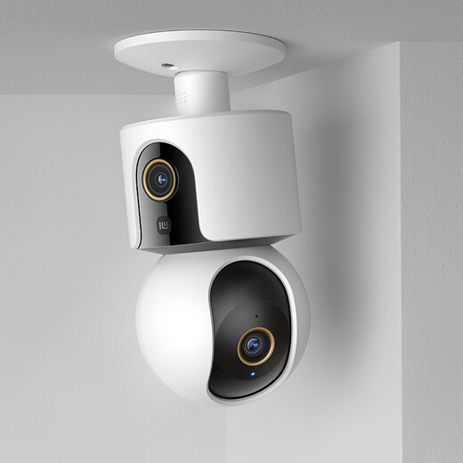 Xiaomi Camera C500 Двойная камера HD Беспроводная камера Мониторинг домашней внутренней камеры мобильный мобильный монитор мобильный монитор 360 градусов без мертвого угла с панорамной ночной видением [двойной 4 миллионов] камеры Xiaomi (без карты памяти)