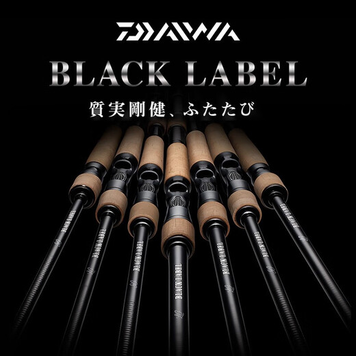 达亿瓦（DAIWA）日版黑标BLACK LABEL路亚竿直柄枪柄虫竿鲈鱼鳜鱼竿虫竿黑坑竿 2m 日版671MHFB枪