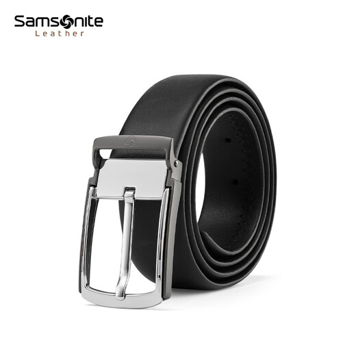 新秀丽（Samsonite）男士皮带腰带男高端休闲针扣牛皮皮带礼盒生日礼物NQ1