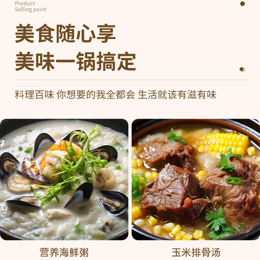 KANGSHU Olla de sopa de estilo coreano de gran capacidad a gas para el hogar, cazuela de cerámica de fuego directo con llama abierta resistente a altas temperaturas, cazuela de combustión en seco que no se agrieta, cazuela de sopa resistente al calor con tapa amarilla mejorada 4800ml