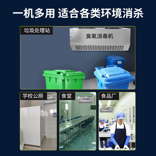EVANLEY wall-mounted ozone generator industrial commercial school laboratory food factory packaging workshop disinfection machine garbage room purification air deodorization disinfection sterilization ozone machine 30g/h (300 square meters) remote control timing durable model
