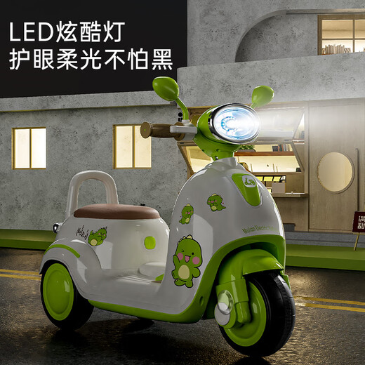 McGemon Children's Electric Car 1-3-3 años de edad para niños y cama para niños se pueden usar como un automóvil de juguete para bebés para un automóvil eléctrico para niños Khaki Brown Modelo básico [Single Drive + Education Música] Música de iluminación Función de educación temprana
