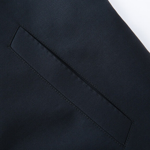 Hongdu Imported Pure Wool Fabric Men's Jacket Business Formal Wear for Meetings Executive Office High Luxury Jacket Men's Jacket Navy Blue JT6217-1 175/92L