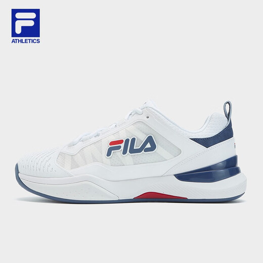 FILA Huang Jingyu's same style SPEED SERVE men's performance tennis shoes comprehensive training shoes white/jewelry blue-WB 42.5