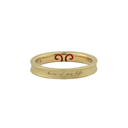 Baozha ring supercustom super engagement ring 18K gold couple ring Westward Journey ring the love of life red line rice ear gold 18K yellow For other ring numbers, please contact customer service