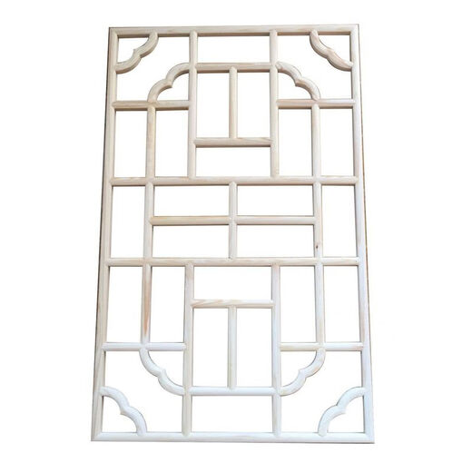 Jeshunxing En bois massif réseau chinois rétro rétro décoratif creux de fenêtre de fenêtre de fleur de plafond réseau bois art fond clartion en bois bbk12040 en bois bbk12040
