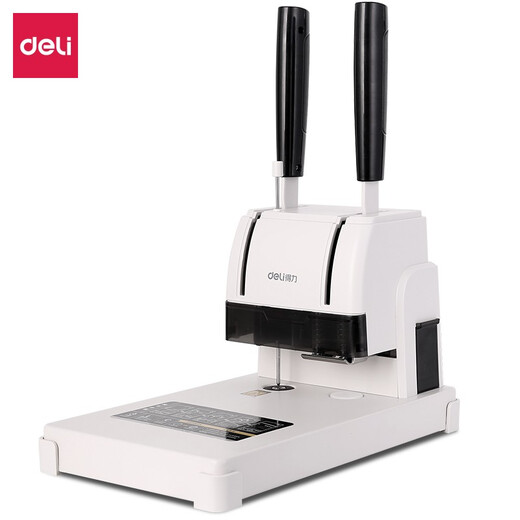 Deli -Finanzzertifikat -Bindungsmaschine Heiße Schmelzniet manuelle Loch -Stanzmaschine kann 30 mm 3888n binden (kann 30 mm binden)