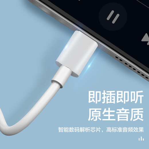 光界适用苹果iPadAir第7代耳机有线半入耳式A3270耳塞A3271平板电脑DAC数字解码线控TypeC耳麦 数字芯片耳机【白色】升级音质