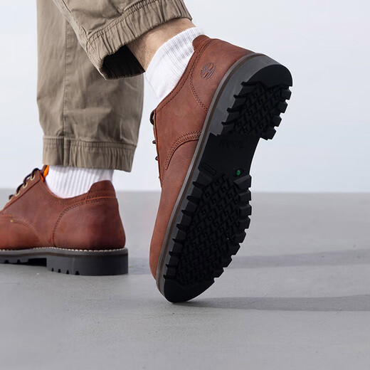 添柏岚（Timberland）商务鞋男户外防水抓地持久舒适耐穿通勤休闲鞋A699P 深棕色 9.5