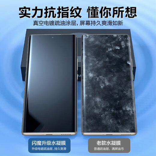 闪魔 适用于荣耀70/60钢化软膜70pro/60pro手机膜通用全屏曲面高清抗指纹防摔耐磨保护贴膜 60/70【曲面水凝膜】2片+神器 带贴膜神器 贴坏包赔