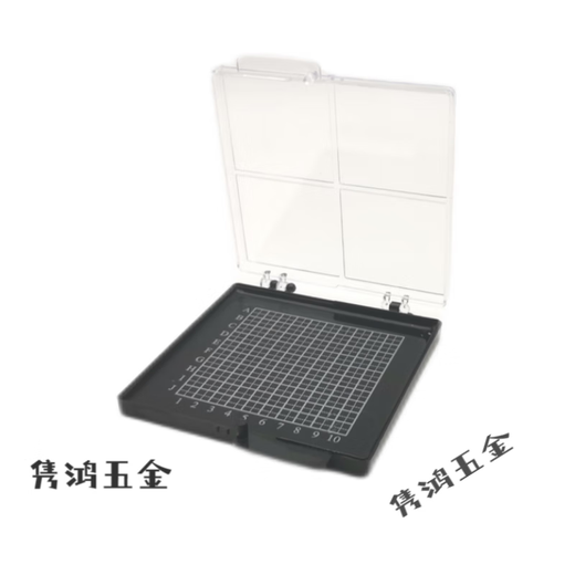 三栖虎自吸附硅片芯片存放盒样品晶片盒胶盒元器件储存运输盒高弹性膜盒 12127(无格)127*127*27mm默认低